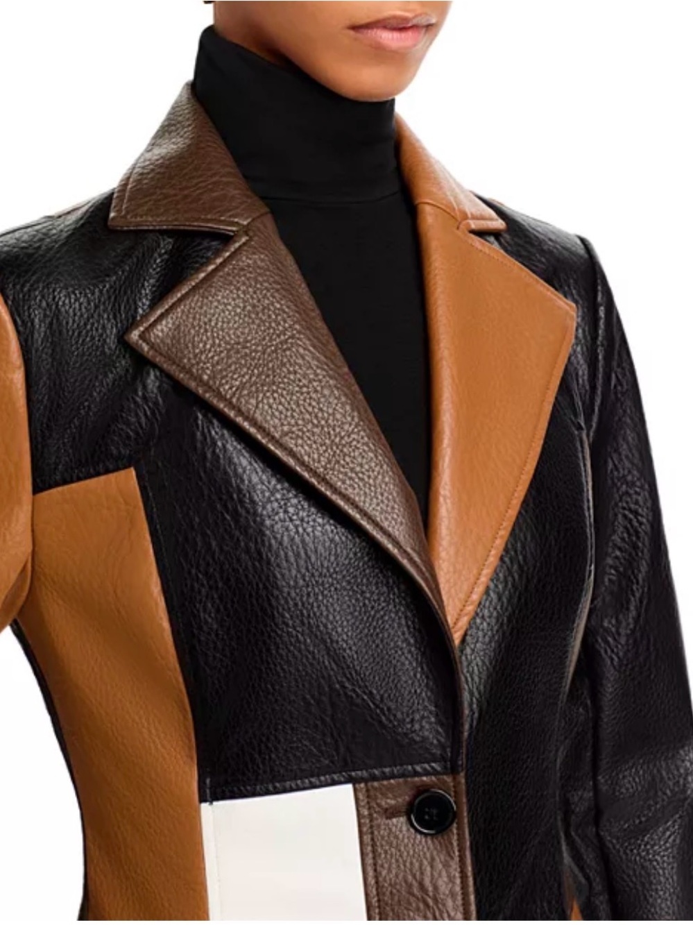 Ronny Kobo Carla Faux Leather Coat size 8 - Picture 6 of 17